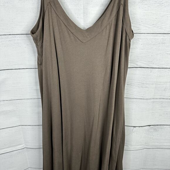 Indigenous Womens size Large Organic Cotton Strappy Layered Maxi Dress Stretchy - Picture 6 of 11